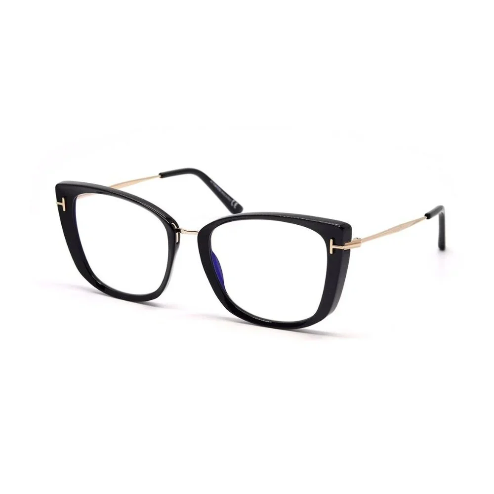 NEW TOM FORD EYEGLASSES BLACK WOMEN CAT EYE EYEWEAR